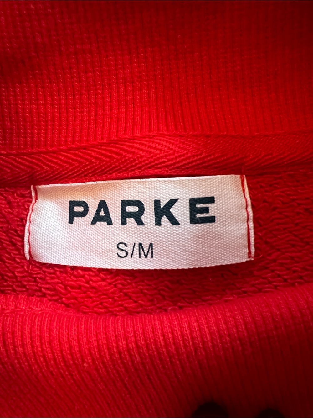PARKE Ruby Floral Varsity Mockneck Sweatshirt Size S/M New In Bag NWT - Picture 3 of 8